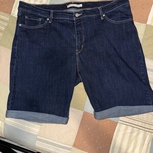 Levi's Dark Blue Jean Shorts for Women - Sz 20W